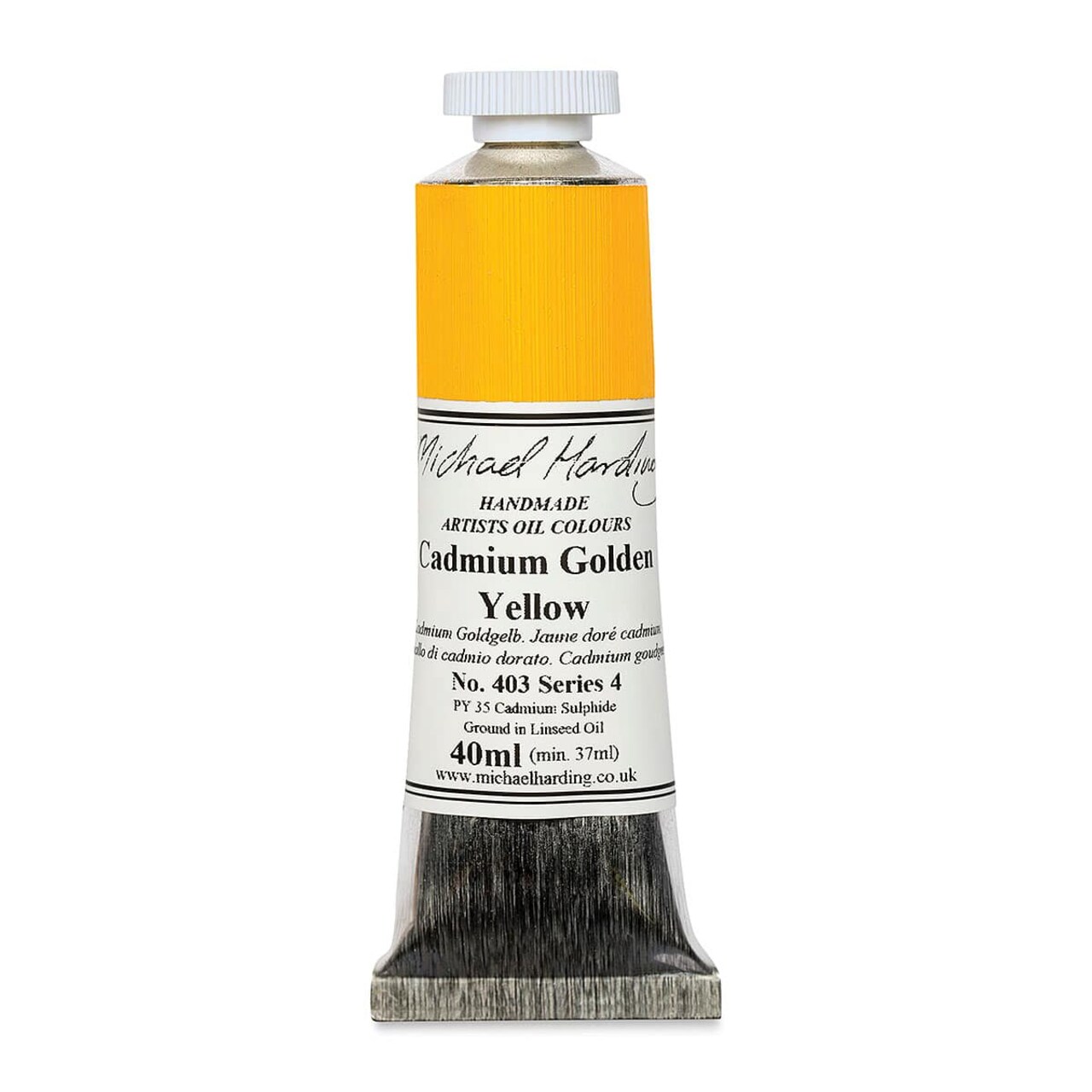 Michael Harding Artists Oil Color - Cadmium Yellow Golden, 40 ml tube